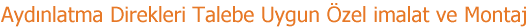 Ayd�nlatma Direkleri Talebe Uygun �zel imalat ve Montaj