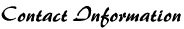 Contact Information